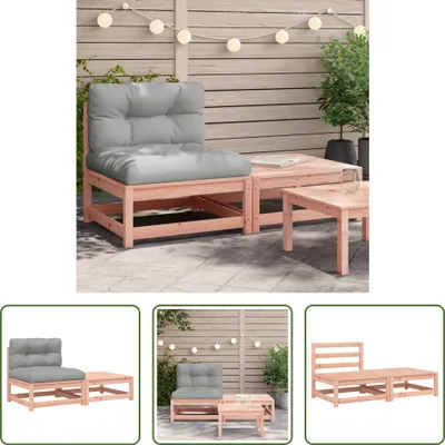 Zdjęcie produktu dla Sofa ogrodowa Living Store bez podłokietników z poduszkami i podnóżkiem