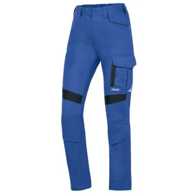 Produktbild von Uvex 88594, Hosen, Frau, Schwarz, Blau, Reißverschluss, Baumwolle, Elasthan, Polyester, 260 g/m²