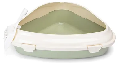 Obrázek produktu pro Kočičí toaleta se lžící, kompaktní design, snadné čištění, odolný materiál