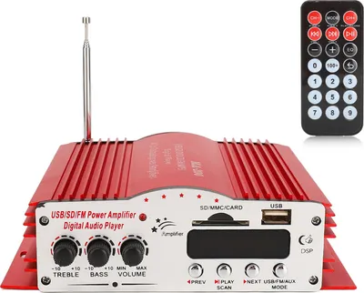 Immagine prodotto di Amplificatore audio digitale per auto 30W 4CH Stereo Power Universal per MP3 MP4 DVD VCD FM USB Play