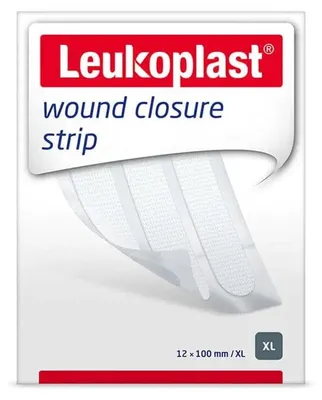 Productafbeelding van BSN Medical Leukoplast wondsluitstrips, 12x100 mm, 2 x 6 stuks
