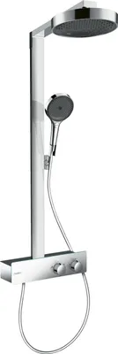 Produktbild von HansGrohe Showerpipe Rainfinity 350 mit Kopfbrause 250 EcoSmart chrom, 28742000