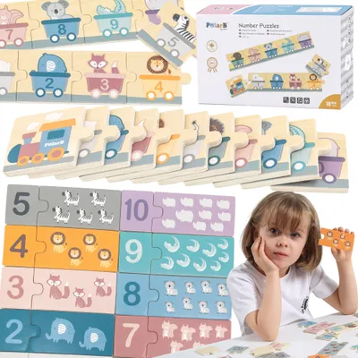 Image de Puzzle en bois avec chiffres VIGA PolarB