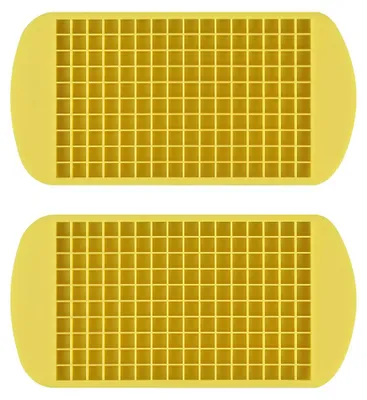 Produktbild von Silikon-Eiswürfelform, Eiswürfelbehälter, Packung Eiswürfelformen für Bier, Gelb