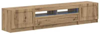 Productafbeelding van vidaXL LED-TV-kast UTRECHT, 3 stuks, kunstmatig eikenhout