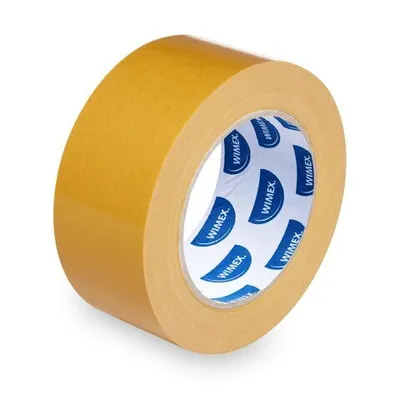 Produktbild von 2x Doppelseitiges Klebeband 50 mm x 25 m mit Folienträger 80my