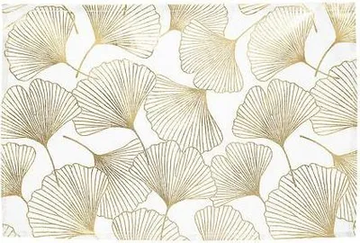 Obrázek produktu pro Prostírání Ginko 45x30 cm bílé/zlaté