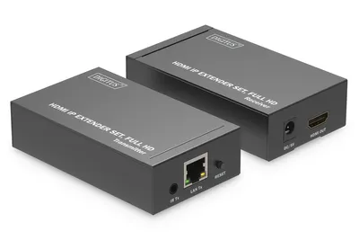 Immagine prodotto di DIGITUS HDMI IP Extender Set HDMI 120m Full HD nero