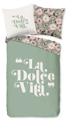 Produktbild von Good Morning Renforcé-Bettwäsche-Garnitur Vita Farbe Grün Größe 135x200+80x80