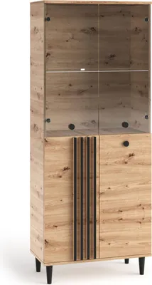 Obrázok produktu pre Vysoká vitrína WARDOX - dub artisan