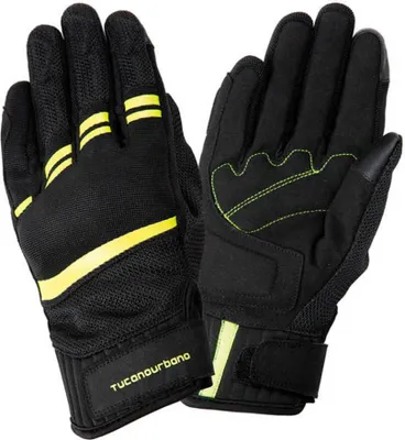 Produktbild von TUCANO URBANO LADY PENNA Damen Sommerhandschuhe Schwarz/Fluo Gelb größe L