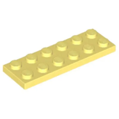 Produktbild von Lego® 2x6 Platte 3795 - 1 Stück Helles Hellgelb