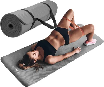 Produktbild von FIT4MED | Yogamatte - Grau - 183x61cm - 1cm Dicke - 1 Stück