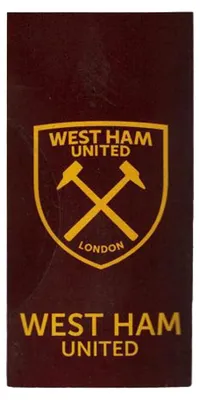 Produktbild von West Ham United FC - Handtuch, Jacquard BS6769 (Einheitsgröße) (Weinrot/Himmelblau)