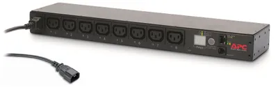 Imagen del producto de APC Rack PDU - AP7920B - Distribuidor de energía para rack (conmutable, 1U, 12A/208V, 10A/230V, 8 salidas C13, IEC C14)