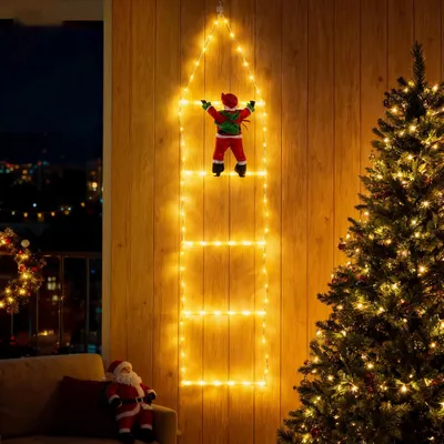LED-Lichtschnur, 98 LEDs, warmweiß, 4,5 m, Außenbereich