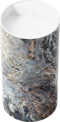 Produktbild von Steinberg Serie 540 Standwaschtisch, freistehend, rund, mit Überlauf, 455x455x900mm, 540602050