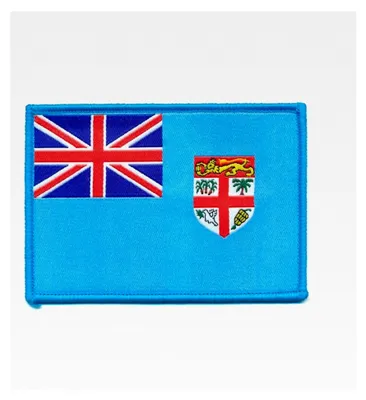 Produktbild von 50 x 35 mm Flaggenaufnäher Republik Fidschi