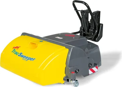 A rolly Trac Sweeper is shown against a white background.