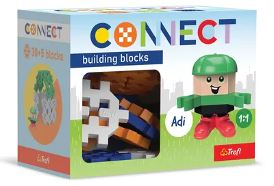 Obrázok produktu pre Trefl Connect, Stavebnica, 4 rok / roky, Celulóza, Plast, 35 kusov, 128 g