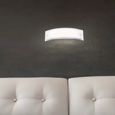 Produktbild von Wandleuchte 2-flammig H 40 cm Elysee edelstahl/weiß