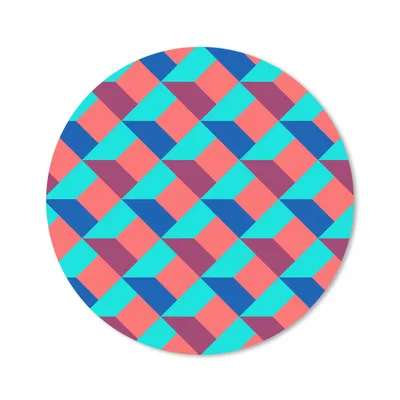 Produktbild von MuchoWow® Mauspad Mousepad Blöcke - Muster - 3D 20x20 cm - Mousepads - Maus Mat - Pad - Mausunterlage - Schreibtischmatte