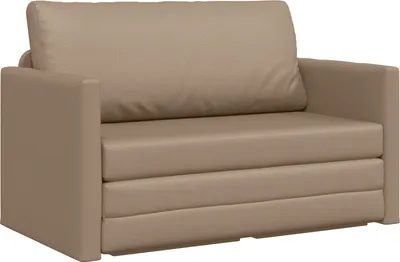 Produktbild von Möbel Futonsofa 2-in-1 Cappuccino 124x71x78 cm Kunstleder - Klassische Sofas 4106712