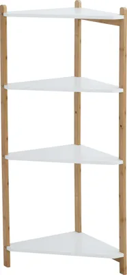 Produktbild von Eckregal, Bambus, 4 Böden
