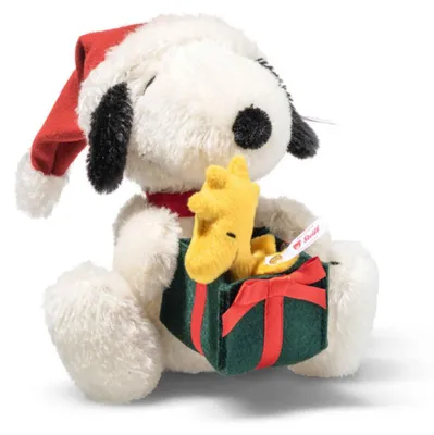 Produktbild von Steiff Stofftier Snoopy mit Woodstock Weihnachten Mehrfarbig (16 cm)