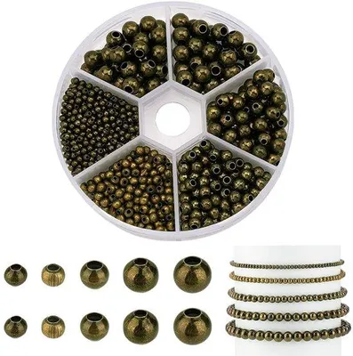 Produktbild von Antike Bronzeketten 1150er Set - 5 Größen (2,4 mm bis 6 mm) - Schmuckkettenset - Einfach zu Verwenden