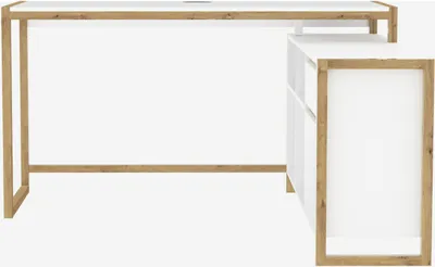 Produktbild von CALICOSY - Schreibtisch 4 Fächer, 1 Tür und 1 Schublade L139 cm - DENVER