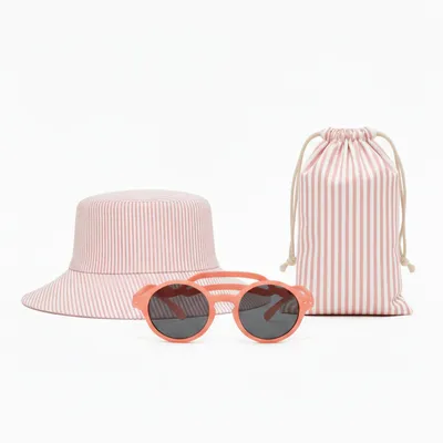 Image de Pack Soleil Enfant 2-4 Ans Horizane Sunset Terracotta Lunettes UV400 + Chapeau UV