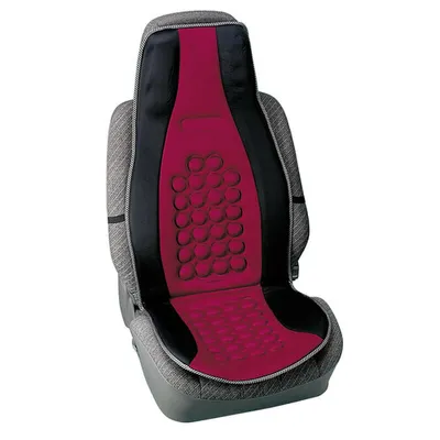 Immagine prodotto di Coprisedile magnetico Pilot con poggiatesta integrato Nero+Rosso