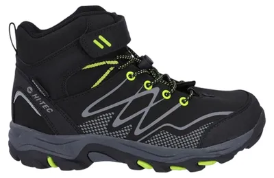 Productafbeelding van Hi-Tec - "Jackdaw" wandelschoen voor kinderen, geïsoleerd, waterdicht, model HD280 (36,5 EU) (zwart/limoen), AI-gegenereerde afbeelding