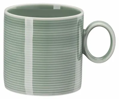Becher mit Henkel, Moss Green, 0,34 l, Porzellan