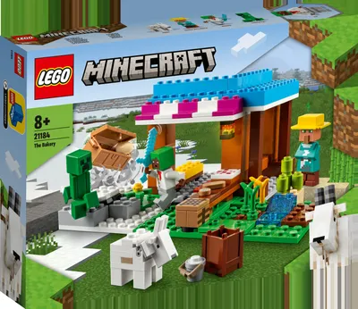 Produktbild von LEGO 21184 Minecraft Die Bäckerei modulares Set mit Creeper- und Ziege-Figur