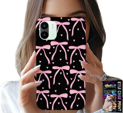 Obrázok produktu pre Puzdro pre Xiaomi Redmi A2 - čierne a ružové stuhy