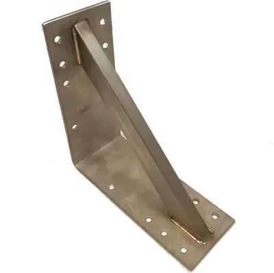 Produktbild von Edelstahl Winkel 20x20x10cm verstärkt 3mm Schwerlast Bauwinkel Holzverbinder