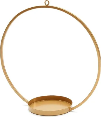 Produktbild von Metallring in Gold zum Aufhängen mit Dekoteller, in den Größen 30 & 40 cm wählbar | Dekoring, Größe:Ø 30 cm