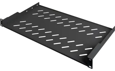 Produktbild von DIGITUS DN-19 TRAY-1-SW - Rack - Regal - Schwarz - 1U - 48.3 cm (19")