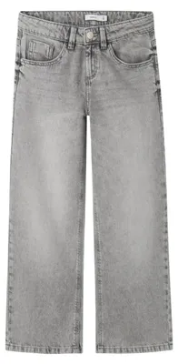 Image de Name IT Mädchen Girl Fit Nkfrose, jean large, référence 5529-Be, couleur : denim gris clair, taille : 170