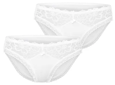 Produktbild von Merry Style Damen Hüftslip MSGAB92 (Weiß (2Pack), 36 (Herstellergröße: S))