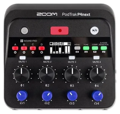 Image de Enregistreur de podcast 4 pistes Zoom PodTrak P4next