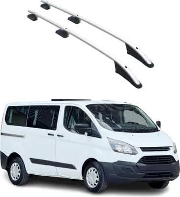 Image de Barres de toit longitudinales pour Ford Transit Tourneo Custom 2012-22 L1 Gris