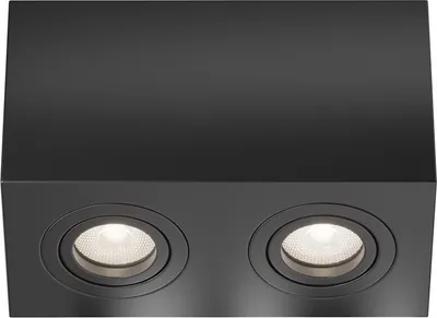 Immagine prodotto di Maytoni Atom plafoniera nera, 2 luci, dimmerabile, 50W GU10, IP20