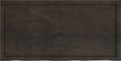 Produktbild von vidaXL Wandregal Dunkelbraun 120x60x(2-6)cm Massivholz Eiche Behandelt