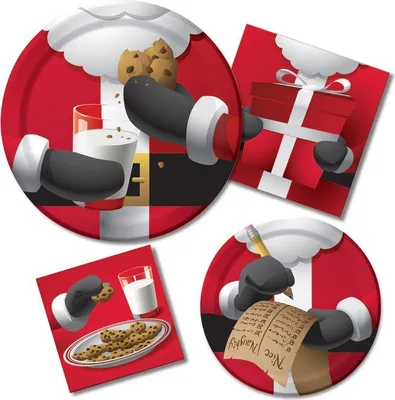 Produktbild von 16 Weihnachts Servietten Nikolaus zu Gast 2-lagig 33x33cm
