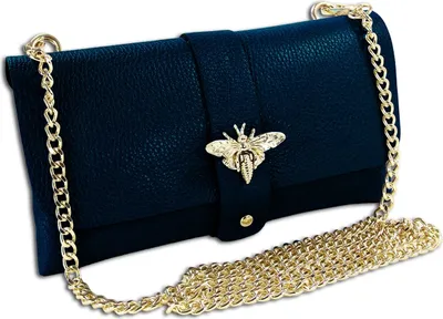 Image de Toscanto Sac en cuir Sac à bandoulière Pochette bleu foncé OTTM803SB