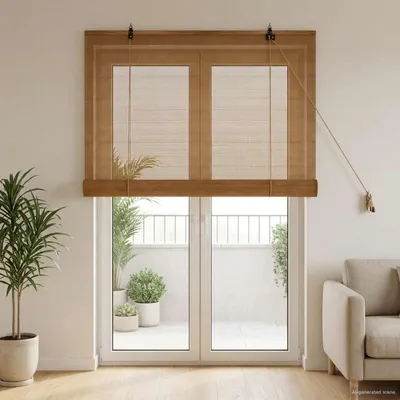 Obrázok produktu pre Maison Exclusive – roletka hnedá 90 x 220 cm z bambusu