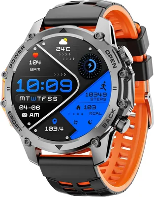 Produktbild von Hwagol Military Smartwatch Herren 1.52 Inch HD Fitness Uhr mit Herzfrequenz SpO2 Schlafanalyse und 110 Sportmodi